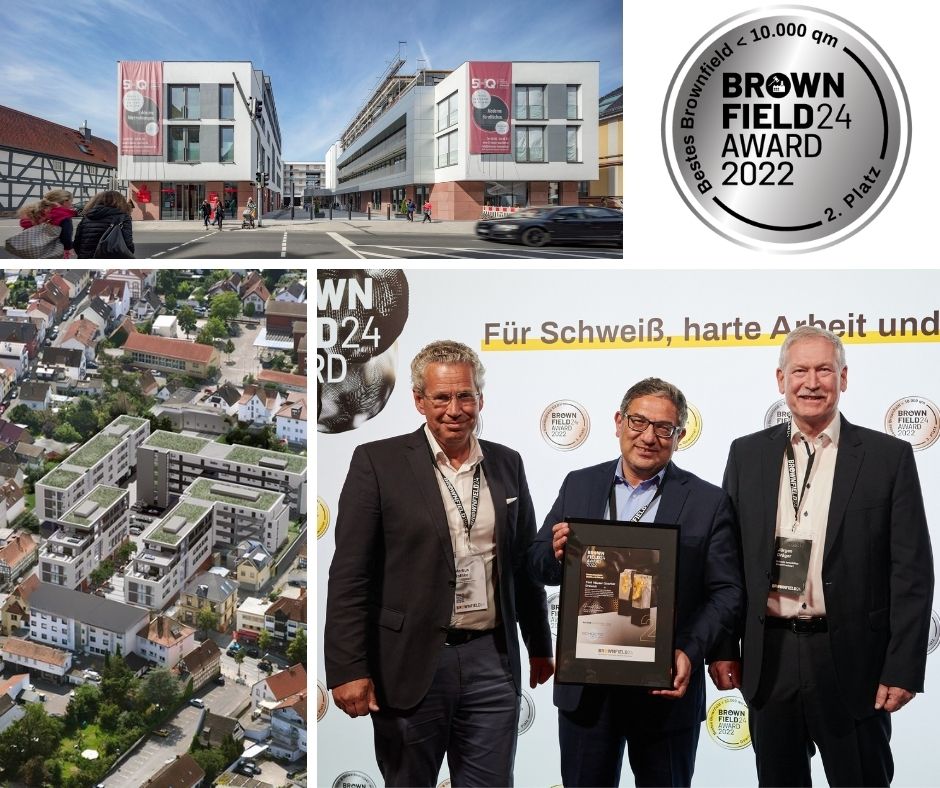 Brownfield24 Award 2022 für das Fünf-Häuser-Quartier Dreieich