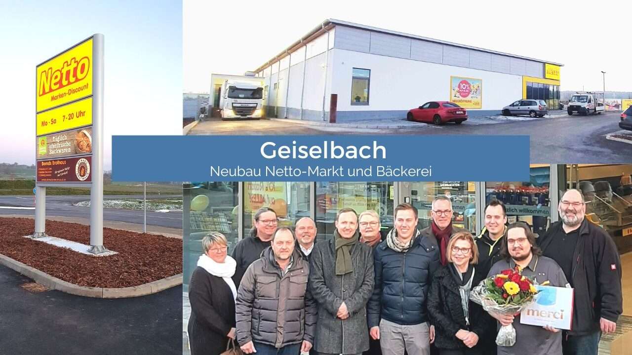 Netto feiert pünktlichen Start des neuen Marktes in Geiselbach