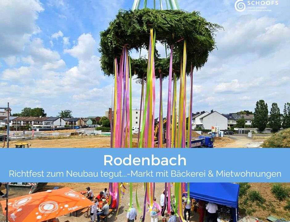 Rodenbach: Richtfest für neue tegut…-Filiale mit Bäckerei und Wohnungen